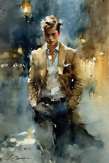 Watercolor masterpiece,leopard,impressionist art painting by Jeremy Mann,Miles Johnston,Alasdair McLellan,Daniel Merriam,Peter Glick,Darius Klimza,spectacular backlighting,perfection,gorgeous art,beautifully lit,dark atmosphere,surreal,ethereal,exquisite detail,brilliant,wonderful,outstanding,amazing colors,mysterious,watercolor wash,<lora:Watercolor _sdxl:1.3>, Watercolor style,