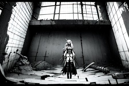 highly insanely detailed, masterpiece, top quality, best quality, highres, 4k, 8k, RAW photo, (very aesthetic, beautiful and aesthetic),  
tsutomu nihei,nihei_tsutomu,blame!,blame gakuen!,abara,TNstyle,sidonia_no_kishi,(tunnel,giant room,stairs,deep horizon,hangar,mausoleum,space,spacecraft),fog,mist,smoke,foggy,machinery,dome,toha heavy industries,fence,ventilation fan,ventilation shaft,buildings,clouds,gauna,gauna mech,wire,concrete walls,metal walls,light particles,walkway,dark sky,black sky,tentacles,cables,tubes,industrial pipes,lantern,bridge,drainpipe,air conditioner,star \(sky\),starry sky,letterboxed,bones,open space,no human,dystopia,destroyed,dark background,decrepit,empty,futuristic,biomachine,bioluminescence,cyberpunk,blm,vast scenery,perspective,flock, 
<lora:ABARA:0.8>, 
(1girl:1.3), 
solo focus, 
Bathhouse,Steam-filled chamber with a sunken bathing pool lined with tiles,shelves stacked with aromatic oils and perfumes,woven baskets for towels,flickering oil lamps,and intricate tile mosaics depicting scenes of daily life,âââ