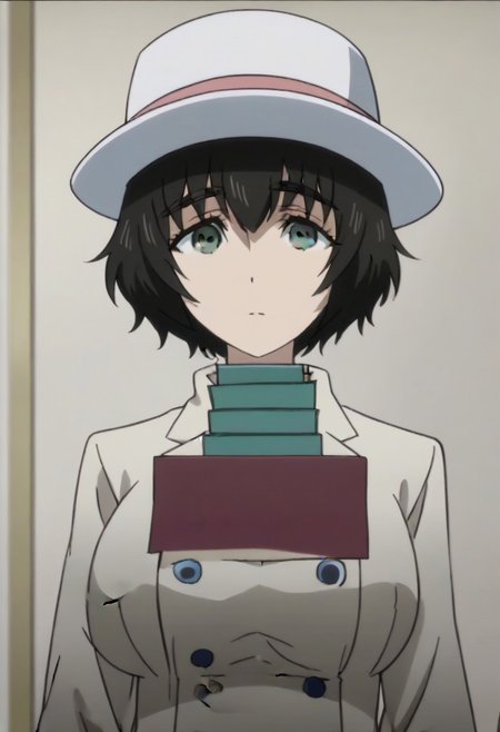 source_anime, official anime artwork, screencap, anime screencap, best quality, <lora:Mayuri_Shiina:1>solo girl, green eyes, thick eyebrows, Mayuri coat, white headwear, ,,,,,,,,,,,,,,,,,anime coloring, anime screencap, 1girl,Solo ,, anime,PUFFY nipple,huge breasts,,,official art, Uncensored ,Unedited ,,,,,,,,,,,,,,