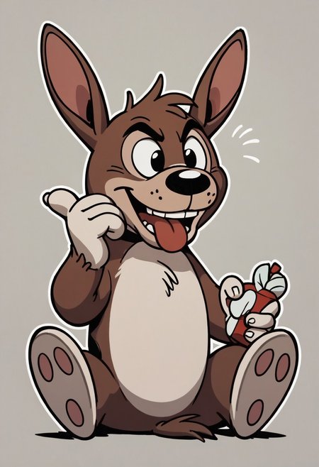 (score_9 | score_8_up | score_7_up) ((masterpiece:1))(best quality,very high quality,ultra detailed:1.2) (2D,cartoon style,anime style)(Smooth:2)(clean blurring) (four fingers on each hand,one thumb on each hand:1), solo, charles, dog, black spot on left eye, white fur, paw, dog paws, donkey dog hybrid, Full Donkey, half donkey, donkey head, donkey ears, donkey tail,