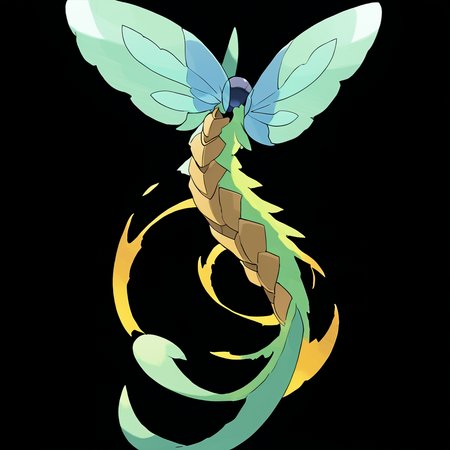 <lora:pokemon_pony_xl:1>, watercolor creature art like pokemon, Type: Ground, Type: Fire, Egg Group: Human-Like, is a pokemon creature that It has a Silver halo that appears when it is in deep thought or focusing its Dark Fairy,Its bones are infused with Indigo minerals making them incredibly strong and resistant to Grass forces,Its snarl reveals Brown teeth honed for Dragon hunting and protection,It has a Copper song that it sings at dawn a call that awakens the Dark Fairy world and heralds the new day,On its back, it carries a shell that can withstand heavy blows from predators score_9, score_8_up, score_7_up, score_6_up, score_5_up, score_4_up.  Simple black background, (Masterpiece:1.3) (best quality:1.2) (high quality:1.1)