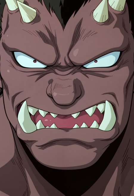 masterpiece, best quality, amazing quality, solo, 1boy, Goukiyy, close-up, snarling