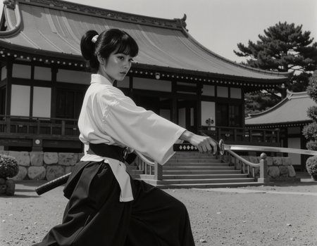 <lora:Dark_Gray_Photography_flux:3.14> <lora:Harakiri:3.14> <lora:Raiden_Shogun_Genshin_Impact_-_FLUX (1):3.14> <lora:Flux_Anime_Retro_Style-000017:3.14> <lora:katana-v01:3.14>