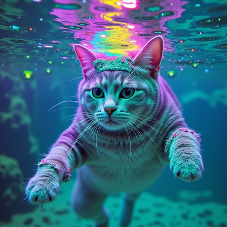 Rukus Flux - grey chubby cat