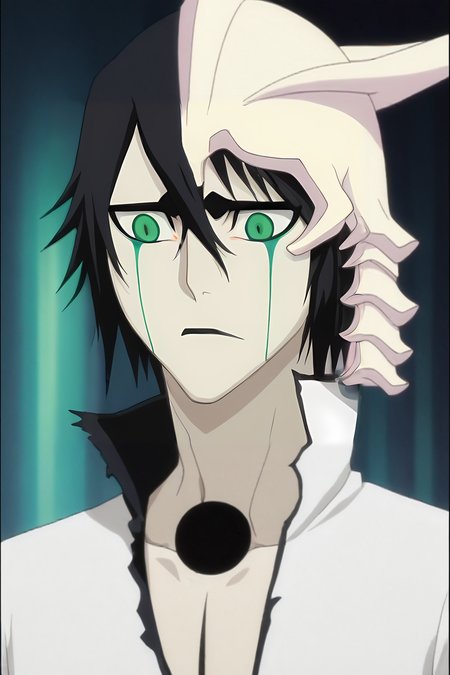 score_9, score_8_up, score_7_up, source_anime, anime screencap, , , , upper body, , 1boy, solo, male focus, <lora:ulquiorra_cifer_pony:0.98>, ulquiorra_cifer, , , , , <lora:sdxl_lightning_8step_lora:1>