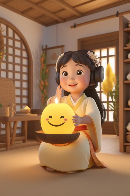 Adorable 3D Character, Digital mastery, exploring virtual reality and 3D environments with precision.,Illuminated by the first rays of the day, signaling a new beginning.,(an asain very fat and cute girl in a hanfu) ,pose,18 yo,Combining lights from various sources, for depth and complexity.,Ecuador,Flickering candle ambiance, radiating romance. , 3D render, adorable character, 3D art