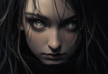 bv-anibrush. A full body shot of a stunning beautiful young woman in photorealstic style. The scene is mysterious., <lora:bv-anibrush-v1-flux.safetensors:1.0:1.0>