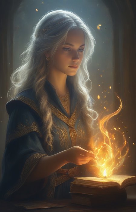 masterpiece,best quality,<lora:tbh64-sdxl:0.6>,illustration,magic,particles,light,flame,lighting,