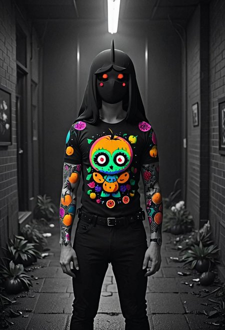 I feel the daggers in the dark, depression, alone, monochrome, pop of colors, extremely detailed, paranoid, mood, you make me feel fucking sad