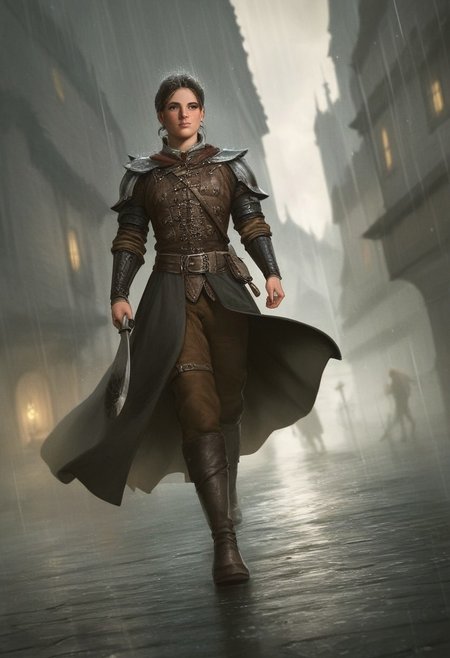 score_9, score_8_up, score_7_up, high quality, 4k, masterpiece, (best quality 1:1), 
BREAK, walking, medieval traditional village, day, night, rain, gray clouds, gray sky,
BREAK,
depth field, (medieval themed art), (dutch angle), Expressiveh, CyberRealistic_Negative, easynegative.