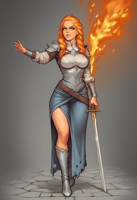 ((bestifacator, holding, black glowing eyes, dynamic pose, long fire hair))
((((full-clothed)))), ((long big sword in hands, sword in hands))
BREAK 
(((((in ruined medieval castle, burned background))))))
score_9, score_8_up, score_7_up, score_6_up, source_cartoon, rating_explicit, Expressiveh, (((((full body))))), dynamic pose