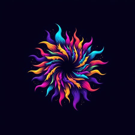 fluxtration, vivid colors, logotype