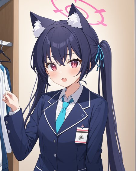 serika \(blue archive\), open_mouth, multiple_girls, skin_fang, clothes_hanger, school_uniform, solo_focus, jacket, id_card, twintails, collared_shirt, halo, animal_ear_fluff, ribbon, white_shirt, blush, bikini, blue_necktie
<lora:serika_(blue_archive)_image1321_2023-11-28-000012:1>halo. gorgeous,key visual, vibrant, studio anime,award-winning, professional, highly detailed,high budget, cinemascope