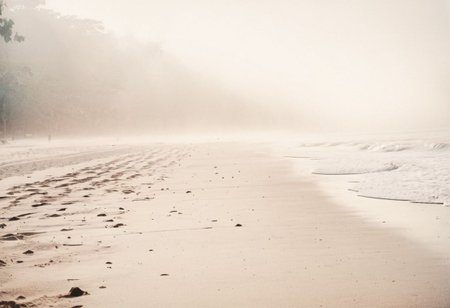 lith_argenta_BH1r,  instagram photo, a foggy beach in asia, hard shadows, film grain