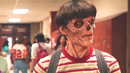 Vecna1024, a monster with a backpack standing in a hallway with other people in the background, detailed eyes, highly detailed, photography, ultra sharp, film, bokeh, professional, 4k  <lora:add-detail-xl:1.5>  <lora:Vecna1024-000360:0.8>