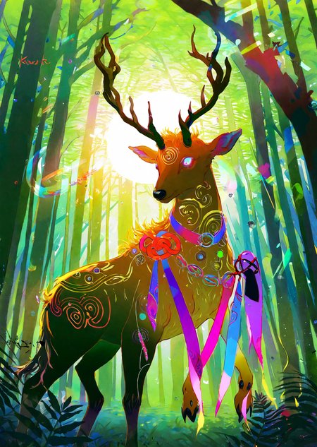 by sannso by wanke,
1 female druid healing animals in forest. glowing particles, celtic knot, mythical
extremely beautiful detailed piercing eyes,
masterpiece, best quality, high quality, highres, absurdres, very detailed, high resolution, sharp, sharp image, 8k, vivid, colorful, stunning, anime,   aesthetic