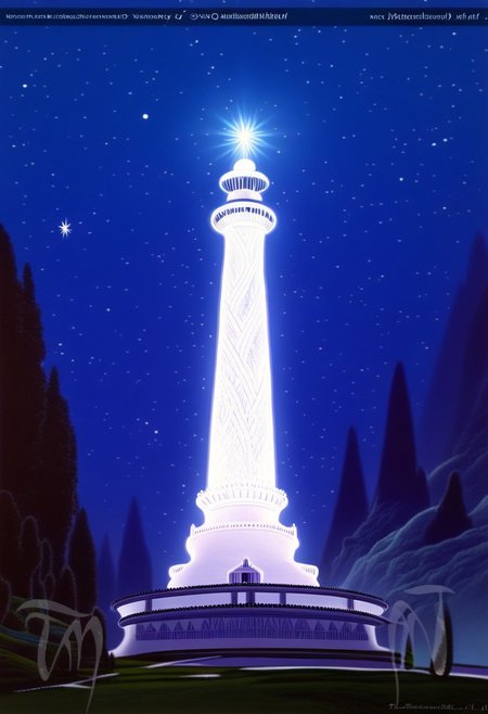Under a starlit sky, Rivendell glows like a gem hidden in the folds of a vast, forested valley. Elegant elven towers rise gracefully among the trees, their spires tipped with silvery light. The cascading waterfalls shimmer like liquid moonlight, their soothing whispers blending with the cool night air. Warm golden light spills from intricately carved windows, illuminating the terraces and archways of the Last Homely House. Gentle mists drift through the valley, veiling the surrounding cliffs and adding an air of mystery. Overhead, the constellations shine brightly, mirrored faintly in the rushing river below, while a crescent moon casts its soft light across the tranquil scene. The atmosphere is serene and timeless, a haven of beauty and peace amidst a darkening world., great white castle, glowing white, in the night, 3 high towers, great river flowing, shiny stars, middle earth,
NEGATIVE_HAND, Stednasmith, easynegative