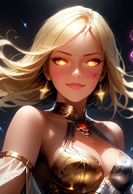 score_9, score_8_up, score_7_up,  1 girl, Ultra realistic digital art, (jdfb) is a divine white haired motherly cosmic god in space, ((overwhelming power and perfection)), sci fi, skimpy chrome metallic robes, (glowing golden eyes), Feminine, ((Perfect Face)), ((Sexy Face)), ((sexy appearance)), ((sexy body)), ((nsfw)),((ecchi)), ((revealing clothes)), ((Detailed Pupils)), (Anders Zorn, ilya Kuvshinov, jean-baptiste Monge, Sophie Anderson, Gil Elvgren), Evocative Pose, cowbow shot, from below, Smirk, Look at Viewer, ((Tee Shirt)), (Intricate), (High Detail), Sharp  <lora:Expressive_H-000001:0.8>, expressiveH     <lora:MythP0rtr4itStyle:0.9> mythp0rt,  <lora:Pony_DetailV1.0:0.9>