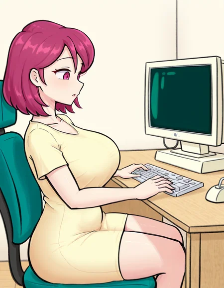 Typing course girl [IL]