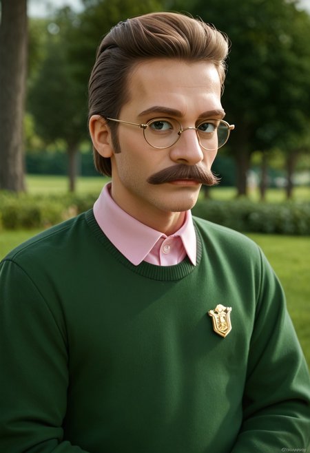 cinematic film still cinematic photo breathtaking score_9, score_8_up, score_7_up, close-up BREAK, 8k, masterpiece, high quality, solo, ned_flanders man, brown hair, mustache, glasses, pink shirt, green sweater, highly detailed, detailed skin, depth of field, film grain, highly detailed, detailed skin, depth of field, film grain, award-winning, professional, highly detailed . 35mm photograph, film, bokeh, professional, 4k, highly detailed . shallow depth of field, vignette, highly detailed, high budget Hollywood movie, bokeh, cinemascope, moody, epic, gorgeous, film grain, grainy