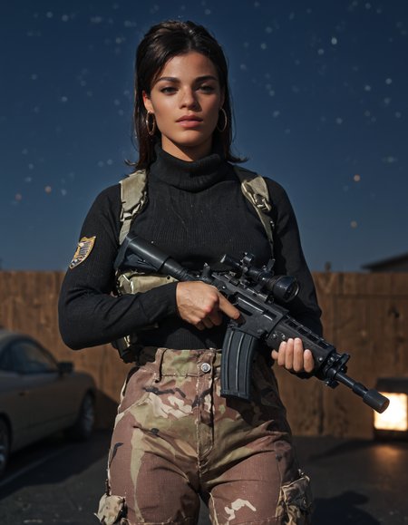 <lora:Check_Military:0.5> macro, detailed, realism, style, photograph ,  <lora:detailed:0.5> detailed style  <lora:perfection style:0.5> perfection style  <lora:add-detail-xl:2> 
 <lora:Lana_Kane_PonyXL:1> score_9, score_8_up, score_7_up, score_6_up, score_5_up, score_4_up, BREAK  lana_kane, 1girl, hoop earrings, tactical boot, tactical pants, black turtleneck sweater, large hands , crouched in aiming stance on rooftop at night in st petersburg, holding sniper rifle,  <lora:M4_Carbine_SDXL:1> m4car, with sniper scope