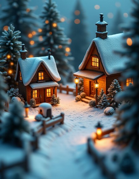 (indoor,very wide isometric view,tilt-shift lens:1.6), (miniature,diorama,no_realistic,no_photo:2) of (stasis _chamber:1.5), winter wonderland