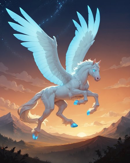 score_9, score_8_up, score_7_up, intricately detailed, rating_safe, <lora:PonyAirElementals:0.3>,
<lora:incase_style_v2_ponyxl_ilff:0.8>,
air elemental(horse, flying, translucent, white fur, large wings, glowing blue hooves, fluffy fur above the hooves, blue glowing eyes, running across stormclouds, active pose, looking at the viewer), in the sky, at night, starry sky, epic lighting, 
<lora:xl_more_art-full_v1:0.4>,
<lora:add-detail-xl:0.4>