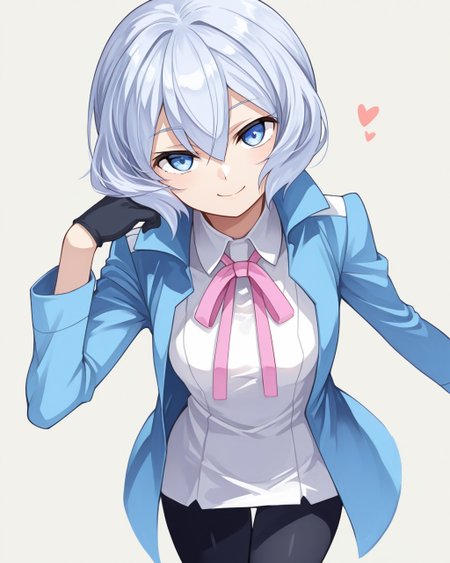 masterpiece, best quality, highres, simple background, looking at viewer, smile,
1girl, kijima_shia, shia_uniform,
<lora:kijima_shia_il_v1:1>