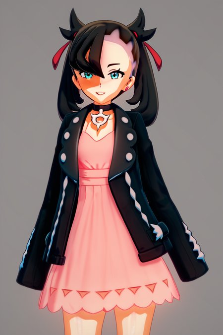 score_9, score_8_up, score_8, medium breasts, (curvy), cute, eyelashes,       BREAK, , BREAK, zzMarnie, aqua eyes, black choker, black hair, red ribbon, pink dress, jewelry, black jacket, open clothes, long sleeves, <lora:MarnieP3:0.8>,, <lora:Koikatsu_PDXL:1.0>, , BREAK,  smile, looking at viewer, cowboy shot,  embedding:zPDXL, Expressiveh, <lora:SDXLFaeTastic2400:0.5>,  <lora:Expressive_H-000001:0.4>,