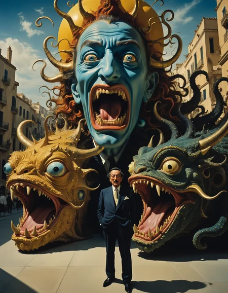 professional photograph of a gullible and otherworldly monstrous creature  by  Salvador Dali and Craola and garry winogrand , bold lines, hyper detailed, dark limited palette, dramatic lighting,  (intricate details, masterpiece, best quality:1.4),
<lora:add-detail-xl:1> <lora:xl_more_art-full_v1:0.5>
