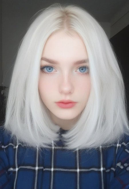 score_9, score_8_up, score_7_up, score_6_up, hyper-realistic, highest quality, masterpiece, rsgrl, russian girl, solo, white hair, realistic, looking at viewer, 1girl, lips, plaid, blue eyes, mole, medium hair, multicolored hair, closed mouth, 
rsgrl, russian girl, , thermo, glowing, glow