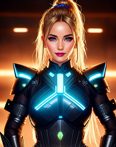 Masterpiece, absurdres,award winning photo, extremely detailed, amazing, fine detail, extremely detailed eyes and face, by lee jeffries nikon d850 film stock photograph 4 kodak portra 400 camera f1.6 lens rich colors hyper realistic lifelike texture dramatic lighting unrealengine trending on artstation cinestill 800 tungsten, beautiful blonde woman , slim, tiny waist, smiling, excited, barbarian_woman, a woman , skulls next to her waist, leather armor, shoulder pad armor,
Neon Babe, looking at the viewer, symmetric, centered, smiling, lipstick, face ultra focus, bright colors, contrast, robotic suit, modelshoot, hair tied in a ponytail, neon, cyberpunk, city bright lights, chromatic abberation, iridesent, Neon Babe style armor, cyber suit armor, cyber bodysuit,

<lora:Neon_Barbarian:0.85>,