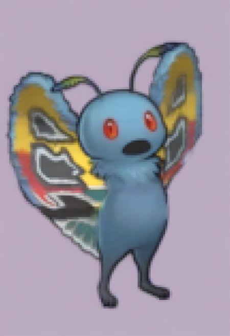 masterpiece, best quality, solo,  <lora:Feh-Sprites-illus_Fp:1>, chibi, full body, simple background, <lora:Mothman-illus_Fp:1>, mothman, pokemon \(creature\), no humans, wings, standing, open mouth,
