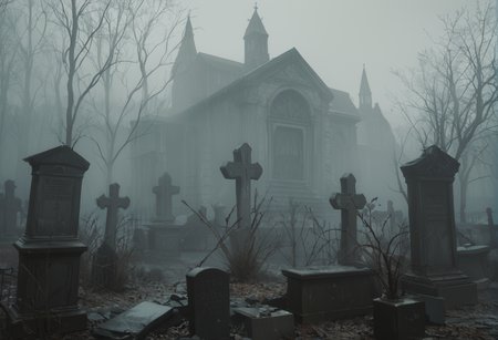 ,ruanyi1439,tombstone,fog,<lora:1439 cemetery_v1_pony:1>, score_9,score_8_up,score_7_up,,8k,solo,,