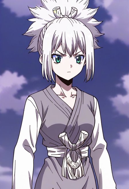 source_anime, cowboy shot <lora:KohakuDrSton3:0.9> kohaku, blond,,