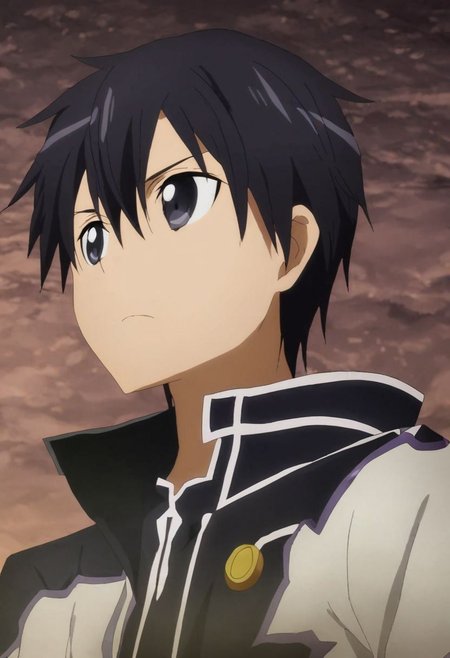 high resolution, solo, best quality, 1Boy, Kazuto Kirigaya, Black Hair, Black Eyes, fell down, revenged, dying, OverallDetail