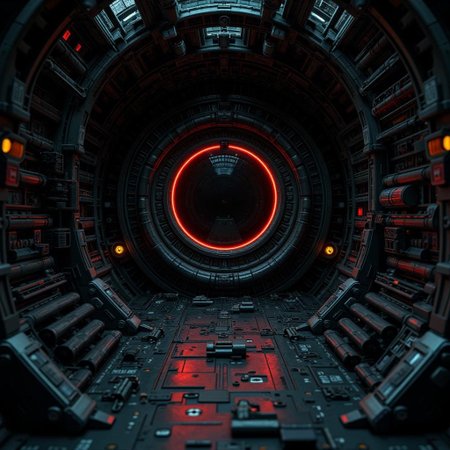 <lora:ck-plastic-models.safetensors:1> a diorama of a plastic model kit featuring
In an otherworldly digital canvas, a colossal metallic spaceship stands, its surface now a deep, velvety black that swallows the light. The circular window, once a portal to the starry cosmos, now radiates a dark crimson, as if reflecting a twilight sky speckled with emerald stars. Inside, what was once a gleaming array of metal levels is now a labyrinth of obsidian corridors, where the light fixtures emit a haunting幽绿色的光芒，齿轮和复古科技小装置在黑暗中闪烁着神秘的光芒。一只毛茸茸的黑猫悠闲地盘桓在飞船的中心，周围是各种未来感十足的小玩意儿，它们在幽暗的环境中显得更加引人注目。背景中，原本银灰色和暗金色的质感现在变成了深灰色和墨绿色，细节丰富，层次分明，营造出一个超现实的科幻奇境，给人一种既真实又梦幻的感觉。