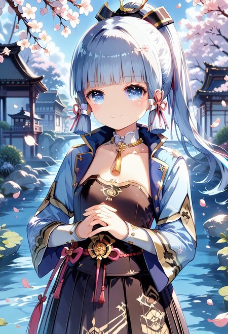 score_9, score_8_up, score_7_up, 1girl,FujisakaLP,high definition eyes, (masterpiece), (best quality), (ultra detailed),(disheveled hair),(illustration), (best shadow), detail1eye, standing, smiling, beautiful detailed eyes, light blue eyes, detailed beautiful face, (kamisato ayaka: 1.2), focus on face, ponytail, kamisato ayaka(genshin impact), light blue hair, detailed hair, bangs, best lighting, best shadow, highly detailed, vibrant