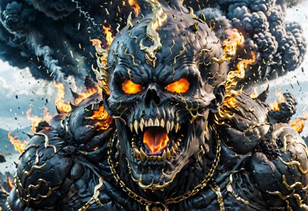 According to the rules, in such cases, it was supposed to become a black impenetrable cloud, fill the entire space with itself, catch up with  gold DEVIL SPAWN horror and look at him with an ominous luminous look from nowhere and from everywhere, which Bomchi immediately did.  Feeling of fear, feeling of horror,rich colors, ultra clear image, more realistic, high resolution photos, 8K HD wallpapershigh quality, intricate details,  ultra detailed, ,depth of field, 8k resolution trending on Artstation Unreal Engine 5, Epic,detailed background, <lora:xl_more_art-full_v1:1.2>  <lora:JuggerCineXL2:0.8> , Cinematic,  <lora:EnvyActionShotXL01:0.8> action shot