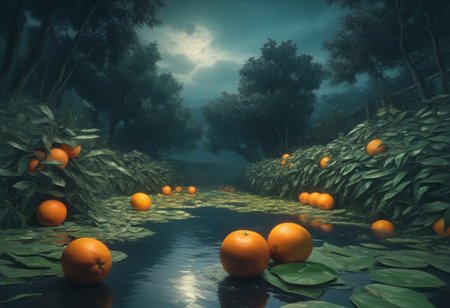 an oil painting of combine to make one beautiful unique scene, A beautiful image of oranges. The oranges are surrounded by lush green leaves and small branches, and the design is rich in detail, with naturalistic colors and soft, painterly textures. The oranges are bright with hints of natural shading, and the leaves should be a deep, vibrant color. The overall composition should evoke a fresh, botanical feel, with oranges interspersed among the leaves and there is an italian town in the background
reflective light, bosstyle, HD, masterpiece, best quality, hyper detailed, ultra detailed (vibrant masterpiece, 32K, UHD, best resolution, perfect details, best quality, best details, best artist, sharp edges, detailed textures, atmospheric lighting, visually stunning, perfect composition, trending on behance), style of van gogh, starry night vibes, expressionism, gloomy, dark tones, unforgettable, dark fantasy, fantasy, emotional depth. (vibrant masterpiece, (8k1.5), UHD, very detailed, high-quality, best artist, sharp edges, detailed textures, atmospheric lighting, stunning visuals),ZZZ_Style