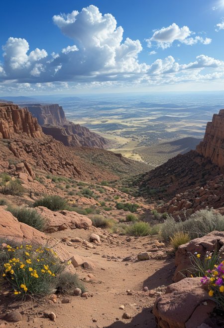 a vibrant colorful photo of a desert landscape.
 outdoors, Location , Scenery , Cloud