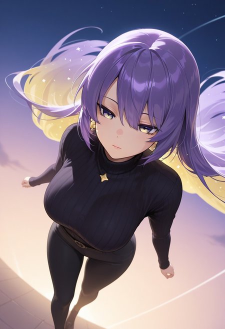 1girl, moona, vtuber, masterpiece, best quality, dynamic angle, shot from above