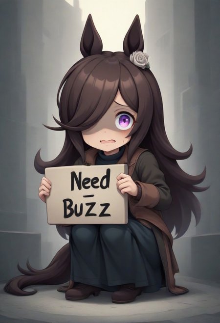 (umamusume,rice_shower_(umamusume),) 1girl,  , long skirt ,(need_buzz, buzz, need_buzz, holding sign, holding sign ), 
, Iron World Morph,pg,
silver flower,silver rose, 
animal_ears, blue_skirt, brown_hair, hair_over_one_eye, hat, horse_ears, horse_girl, horse_tail, jacket, long_hair, looking_at_viewer, purple_eyes,
(  skindentation, skirt, smile, solo, standing, tail,  
linea_alba,squatting, looking at viewer,  tilted_headwear, shaded face, fake smile, nervous sweat, wavy mouth, , very awa, long_sleeves,, solo,  general, :0.8)