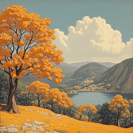 style of Gustave Baumann flux 524