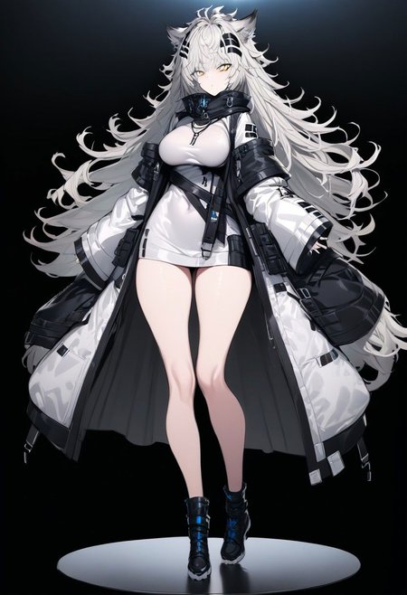 masterpiece, best quality, ultra-detailed, beautiful, nai3, 1girl, solo, full_body, tachi-e, 
lappland_\(arknights\),