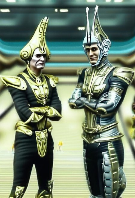 Corpus crewman in a spaceship corridor, science fiction, star wars, dramatic shot, , athletic build,
realistic texture, realism, best quality, 
Dax, dax armor, male dax armor, bishamo armor, male bishamo armor, man, gold dax armor, Wearing dax male helmet, dax male helmet,  gold armor. Arms crossed,
