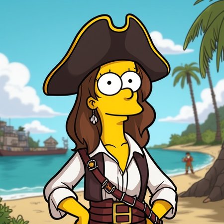 Female Pirate Simpsons v2