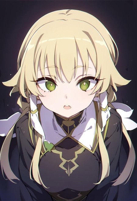 1girl,leafa, teeth, lips, thin lips, solo, looking at viewer, open mouth, upper body, masterpiece, best quality, very aesthetic
(Darken)