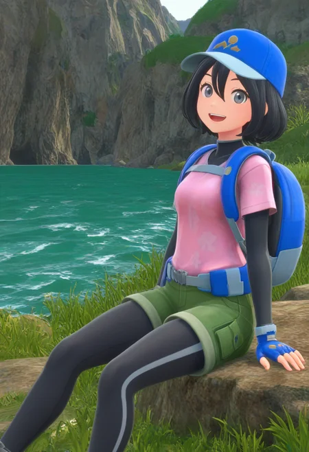 Pokemon Wind/Wave female Female trainer ポケモン風波の女主人公