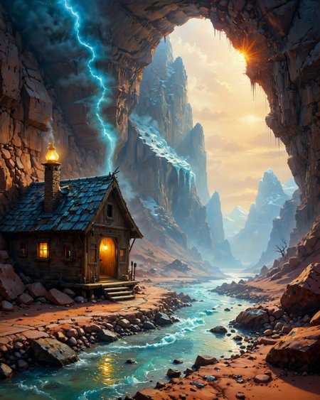 (fantasy landscape:1.2),(surreal landscape:1),
a harsh desert, with blinding sandstorms, jagged rocks, and an unforgiving environment,  
Light drizzle Weather,  
Cirrus fibratus painting hair-like streaks,  
Oil lamp glow in mountain hut, 
Ice breakup on arctic rivers,
Sandstone arch bridges,  
,
,
,
Zdzisław Beksiński: (surreal dystopian architecture), (biomechanical elements), (monochromatic tones), (apocalyptic ambiance),
 f/8, shutter speed 1/30 sec, iso25600, white balance fluorescent, exposure compensation    "+0.5 ev", aperture priority shooting mode, framing, focus mode single, evaluative metering,
(masterpiece:1.4), (intricate details:1.4), (hyperrealistic:1.3),(painting:0.9),(ultra detailed:1.4), (8k resolution:1.3), (sharp focus), (dramatic perspective:1.1), (chromatic aberration:0.3), (film grain:0.2), 
 <lora:cheeseDaddys_35:0.3>,
<lora:JuggerCineXL2:0.3>,
 <lora:add-detail-xl:1.15>,
 <lora:WildcardX-XL-Detail-Enhancer:0.4>,
 <lora:sdxl_lightning_8step_lora:0.3>,
<lora:EnvyDramaticLightingXL02_photo:0.4>,
 <lora:xl_more_art-full_v1:0.7>,
 <lora:ClassipeintXL2.1:0.3>,
 <lora:Flux-XL_Scenery:0.5> flux-scenery,